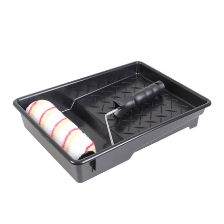 Fit For The Job Lot de 3 pièces Rouleau 175mm pour peinture artisanale de peinture-émulsion sur murs et plafonds - Manchon poils