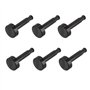 Paxanpax PCK710 Lot de 6 Boutons universels pour minuteur de Four Noir