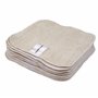 MuslinZ 12PK Essuie bambou coton Terry wipes 20x20 cms Face Cloth Lavable Baby Wipes (Unbleached)...