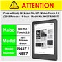 FOREFRONT CASES Coque pour Kobo Glo HD eReader (N437-KU-BK-K-EP) Étui Housse Coque Case Cover - Mince Leger & Protection Complèt