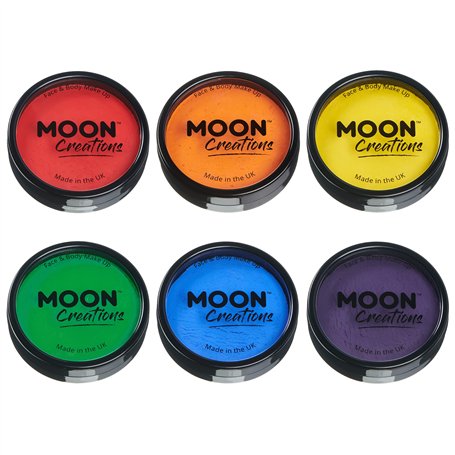 Moon Creations Maquillage professionnel visage et corps | Moules à gâteaux professionnels avec peinture colorée pour maquillage