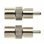 Adaptateur coaxial vers RCA, lot de 2 - Adaptateur de prise coaxiale TV vers prise phono, coupleur de prise coaxiale femelle ver