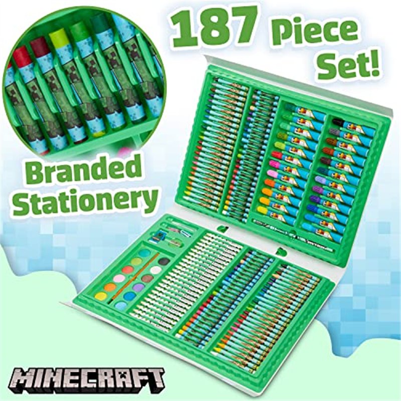 Minecraft Kit Dessin Kit Peinture Kit Coloriage Crayons de Couleur et Cire Feutres Coloriage Peinture Coloriage Aquarelle Coffrets Cadeaux Gamer Minecraft Kit Dessin Kit Peinture Kit Coloriage Crayons de Couleur et Cire Feutres Coloriage Peinture Coloriage Aquarelle Coffrets Cadeaux Gamer