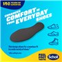 Scholl Odour Buster Paire de semelles anti-odeurs avec technologie Active Charcoal Neutraliser les odeurs – Idéales pour les bas