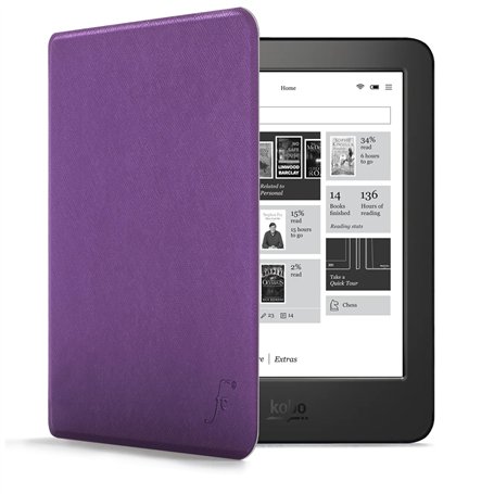 Forefront Cases Étui pour Kobo Aura H2O Edition 1 - Violet - Mince et Léger