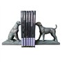 Lot de 2 serre-livres en forme de chien labrador Noir