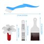 4 Pièces Peigne d'Aileron de Condensateur de Climatiseur, Peigne de Climatiseur Brosse de Nettoyage de Climatiseur de Climatiseu