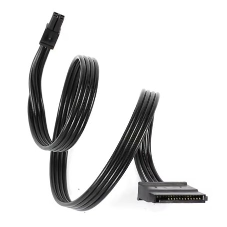 Panlouting Câble d'alimentation ATX 4 Broches vers SATA 15 Broches | 42cm | Pour Disques Durs HDD Blu-ray CD | Compatible avec C