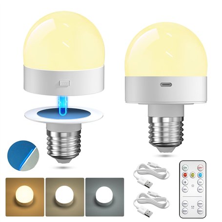 Lamptobe Ampoule Rechargeable USB avec Telecommande