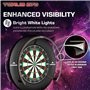 Mission Darts Torus 270 | Système d'éclairage LED avec accès facile à la zone de cible pour jouer sans restriction, noir sablé, 