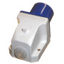 Prise et coupleur 32 A 3 broches 230 V monophasé 32 A IP44 Rainsafe intérieur/extérieur Bleu industriel IEC309-2