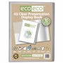 eco-eco Lot de 2 porte-vues transparents à 10 pochettes Format A5 50% recyclé avec pochettes en plastique