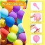 Ram® Lot de 50 ballons arc-en-ciel en latex multicolores de 25,4 cm pour fête prénatale, mariage, anniversaire