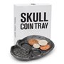 Suck UK - Plateau pour pièces de monnaie en forme de tête de mort | Tirelire gothique | Plateau de rangement de bureau pour bijo