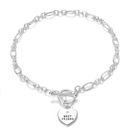 Philip Jones Bracelet à breloques Best Friend créé avec des cristaux Zircondia®