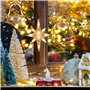 Guirlande Lumineuse Fenêtre Noël Lot de 3 Rideau Lumineux de Noël Étoile Flocon de Neige Noel Decoration Interieur Rideaux Lumin