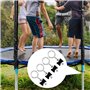 12 Pièces Vis de Trampoline, Accessoires pour Trampoline Vis, Kit Vis de Rechange pour Trampolines, Outil de Stabilité de Trampo