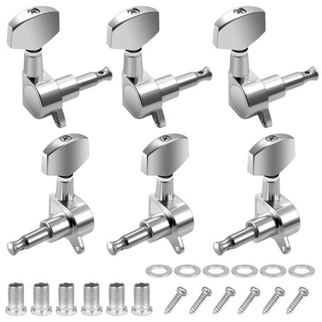 Vesaneae 6 Pièces 3L3R Mécaniques pour Guitare Chromées