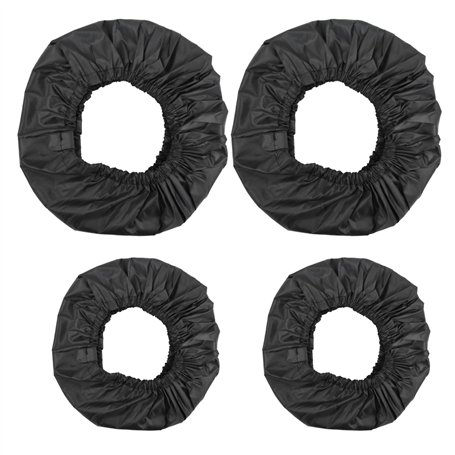 Anseom 4Pcs Housse de Roue Poussette Couverture de Roue de Poussette Infantile Enjoliveur de Roue de Poussette Oxford Tissu Bébé
