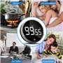 CNMTCCO Minuteur de Cuisine, Minuterie Timer Cuisine avec Affichage LED, Minuteur Aimanté pour la Cuisine, la Pâtisserie, l'appr