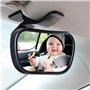 Naapesi Miroir de Voiture de Bébé avec Ventouse et Clip pour Voiture