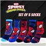 Lot de 5 Chaussettes Classiques Spider-Man