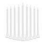 Lot de 100 tees de golf biodégradables en bois Blanc 83 mm