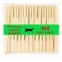 Whispering Fantasy Lot de 100 fourchettes à fruits jetables en bois de 9 cm