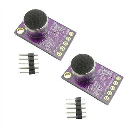 Aihasd 2 pièces MAX9814 Électret Microphone Module amplificateur AGC Module de son pour microphone Gain automatique Tableau de c