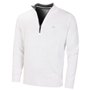 Calvin Klein Pull de Golf 1/2 Zip pour Homme – Blanc – XL