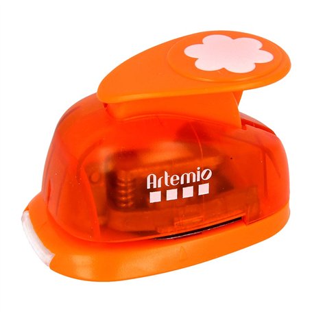 Artemio VIHCP234 Perforatrice à Levier Moyenne Fleur 6 pétales Plastique Multicolore 8