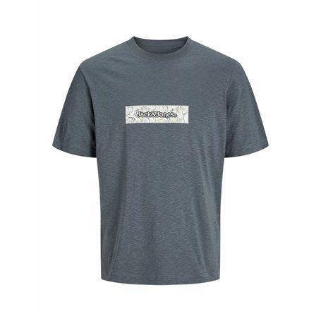 T-shirt à manches courtes homme Jack & Jones JORSPLIT AOP BRANDING TEE 12272993 Gris