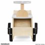Mamabrum Voiture en Bois à Monter - Porteur Éducatif avec Blocs de Formes, Siège Confortable - Jouet d'apprentissage 2+ Ans - De
