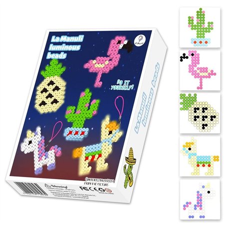 La Manuli Perles à Repasser Lumineuses - Set Créatif pour Enfants