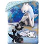 Euromat Dragons Parure de lit FURIE Eclair et Nocturne Housse De Couette How to Train Your Dragon HTTD-6050BL Bleu Blanc Noir 14