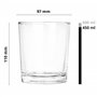 Glasmark KROSNO 1992 Lot De 6 Pots en Verre Transparent pour Fabrication de Bougies Bricolage 500 ML