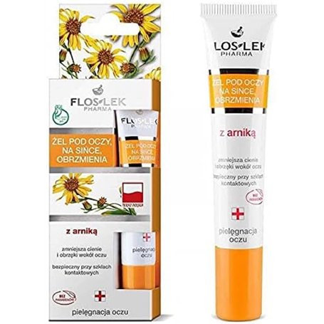 FLOSLEK Arnika Gel à l'arnica Bruies pour le gonflement des yeux 15 ml