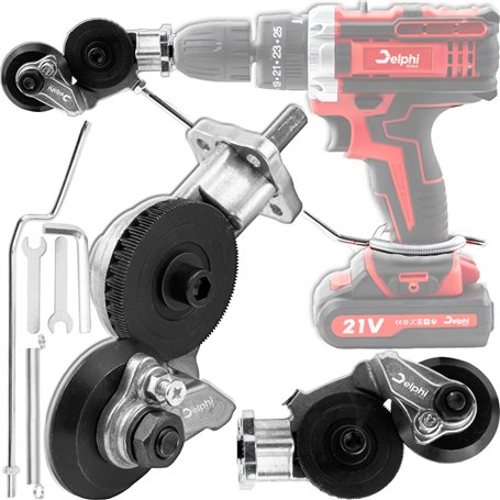 DELPHI Cisaille à tôle pour visseuse sans fil