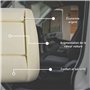 CHROMEMASTER - Compatible avec Toyota Proace 2013-2015 ; Mousse pour le Siège Auto, Mousse pour l'assise, Coussin de Siège ; Rem