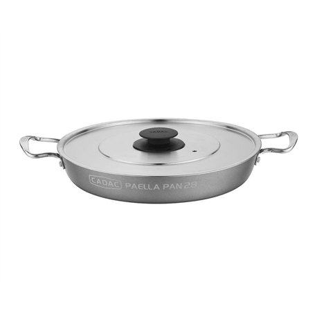 Cadac Safari Chef Poêle à paella avec couvercle en acier inoxydable 28 cm