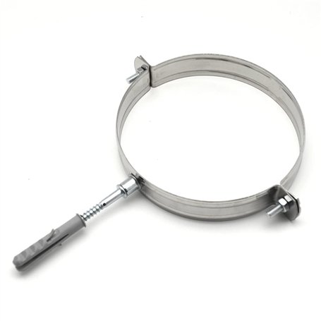 Collier de serrage mural Dm 150 mm en acier fixation Tuyaux de cheminée Diankamin