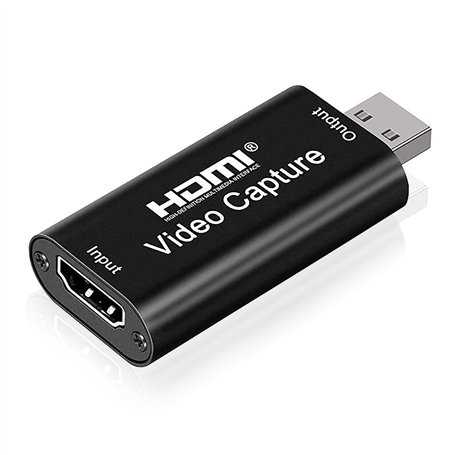 Yesimola Adaptateur HDMI Cartes de Capture Audio Vidéo Noir