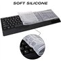 Veraing Lot de 2 protections de clavier ultra fines en silicone étanche pour ordinateur de bureau