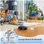 Ultenic T20 Pro Aspirateur Robot, Robot Aspirateur Laveur, Robot Silencieux Connecté avec WiFi/Bluetooth/Alexa/App, 6 Modes de N
