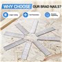 meite Clous brad en acier inoxydable 18 gauge, Type 18G/25 mm, clous brad 18GA en acier inoxydable 304 pour cloueuse pneumatique