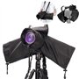JJC Housse de Pluie en Nylon pour Appareil Photo et objectifs Canon Sony Nikon ≤ 230 mm de Longueur – Sangle et trépied montable