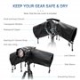 JJC Housse de Pluie en Nylon pour Appareil Photo et objectifs Canon Sony Nikon ≤ 230 mm de Longueur – Sangle et trépied montable
