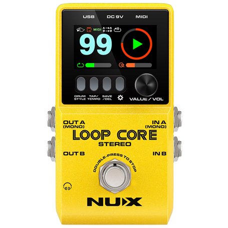 NU-X | Loop Core Pédale stéréo avec écran couleur LCD HD
