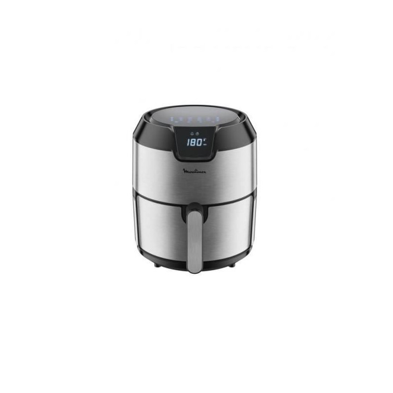 Moulinex Easy Fry EZ401D10 friteuse Unique 4,2 L 1500 W Friteuse d'air chaud Noir, Acier inoxydable