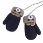 JINTN Moufles Enfant Filles Garçons 0-3 Ans Gants Tricot Hiver Bébé Moufles Epais Doublure Polaire Gants Chauds Adorable avec 2